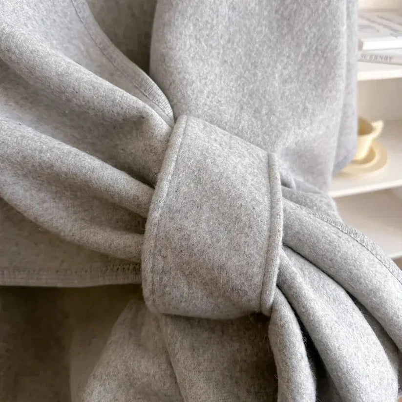 Astrid Poncho - Mist Grey