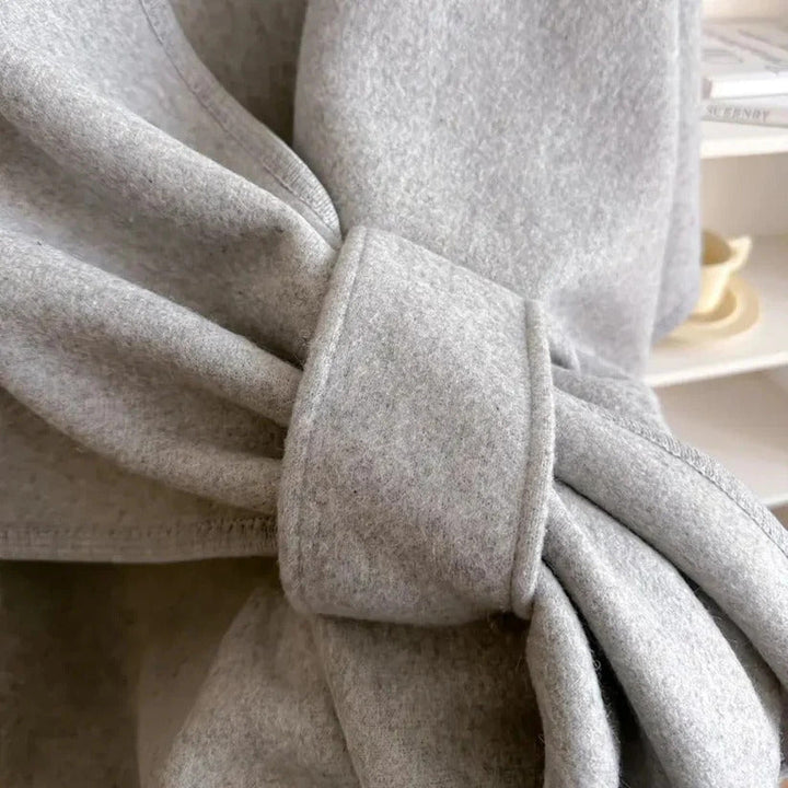 Astrid Poncho - Mist Grey